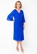 Cassandra Sequin Belt Detail Midi Dress, Blue image