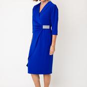 Cassandra Rhinestone Detail Pencil Midi Dress, Royal Blue image