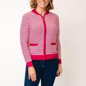 Castle Of Ireland Knit Zip Through Cardigan, Pink