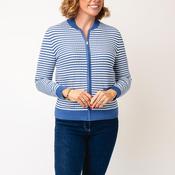 Castle Of Ireland Knit Zip Through Cardigan, Blue