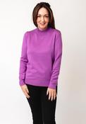 Castle of Ireland Funnel Neck Embellished Jumper, Purple image