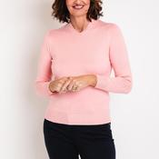 Castle of Ireland Rhinestone Collar Sweater, Mist