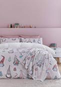 Catherine Lansfield Christmas Festive Gnomes Single Duvet Cover Set image