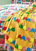 Catherine Lansfield Curious Caterpillar Kids Throw, Bright Multi image