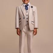 House Of Cavani Carridi 3 Piece Suit, Beige