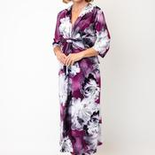 CD Studio Floral Print Midi Dress, Purple Multi image