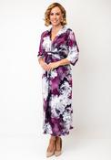 CD Studio Floral Print Midi Dress, Purple Multi image