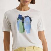 Cecil Graphic Print Elasticated Hem T-Shirt, White image
