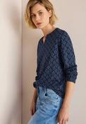 Cecil Geometric Print Tunic Top, Navy image