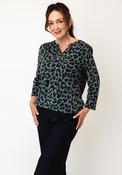 Cecil Leopard Print T-Shirt, Green Multi image