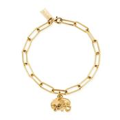 ChloBo Chain Link Strength &amp; Luck Bracelet, Gold