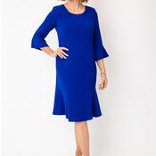 Christina Felix Cropped Sleeve Midi Dress, Royal Blue image