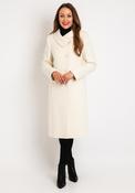 Christina Felix Wool Cashmere Blend Shawl Collar Coat, Winter White image