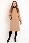 Christina Felix Wool Cashmere Blend Shawl Collar Long Coat, Camel image