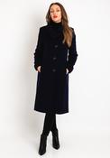 Christina Felix Wool Cashmere Blend Shawl Collar Long Coat, Navy image