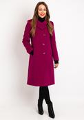 Christina Felix Wool Cashmere Blend Shawl Collar Long Coat, Raspberry image