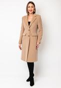 Christina Felix Wool Rich Tailored Coat, Camel Beige image