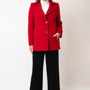 Christina Felix Short Wool Coat, Red image
