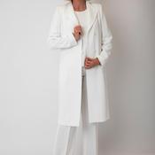 Christina Felix Button Closure Blazer, White