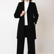 Christina Felix Wool Cashmere Blend Coat, Black