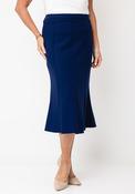 Christina Felix Fishtail Pencil Midi Skirt, Navy image