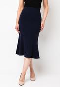 Christina Felix Flare Trim Pencil Skirt, Navy image