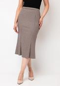 Christina Felix Houndstooth Flared Hem Pencil Dress, Multi image