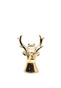 Porcelain Reindeer Dinner Candle Holder, Gold image