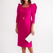 Claudia C Puff Sleeve Pencil Dress, Pink image
