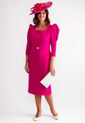 Claudia C Puff Sleeve Pencil Dress, Pink image