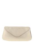 Pomares Envelope Metallic Clutch Bag, Gold image