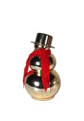 Small Snowman Ornament, Gold image