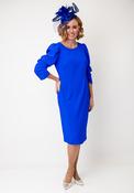 Coco Dolls Corna Ruched Sleeve Pencil Dress, Blue image