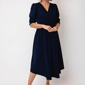 Coco Doll Emo Wrap Dress, Navy image