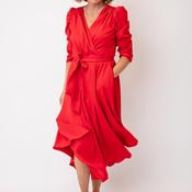 Coco Doll Emo Wrap Dress, Red image