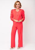 Coco Doll Dune Steph Top and Trousers Co-Ord, Coral Red image