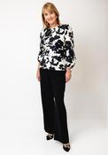 Coco Doll Gem Steph Top and Trousers Co-Ord, Cream and Black image