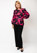 Coco Doll Gem Steph Top and Trousers Co-Ord, Pink and Black image