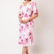 Coco Doll Sydney Floral V Neck Midi Dress, Pink image