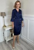 Coco Doll Robi Draped Pencil Dress, Navy image