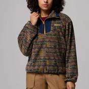 Columbia Womens Sequoia Grove™ Printed Half Zip Fleece, Green