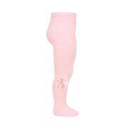 Condor Mini Girl Satin Bow Tights, Pink image