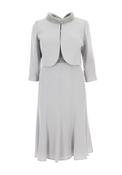 Couture Club Embellished Jacket &amp; Dress Size UK20, Silver