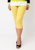 CRO Straight Leg Vera Capri Jeans, Yellow image