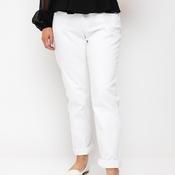 CRO Straight Leg Mid Waist Jeans, White image