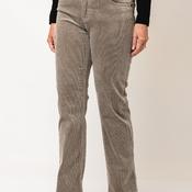 CRO Cero Emma Cord Straight Leg Trousers, Grey
