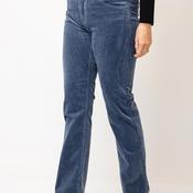CRO Cero Emma Cord Straight Leg Trousers, Blue