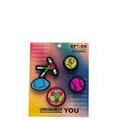 Crocs Jibbitz Sports Neon Patches 5 Pack