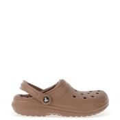 Crocs Womens Classic Lined Clogs, Light Brown image