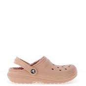 Crocs Womens Classic Lined Clogs, Pale Pink image